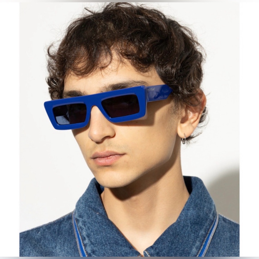 Off-White Bold Blue Sunglasses